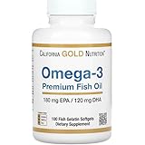 CGN [California Gold Nutrition] [オメガ3 プレミアムフィッシュオイル 魚ゼラチンソフトジェル100粒] [並行輸入品]