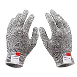 Keepjoy 防刃手袋 防刃グローブ 軍手 作業用手袋 作業グローブ 切れない手袋 耐切創手袋レベル5 滑り止め 洗濯可 2個セット S