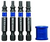 IRWIN Tools 1903763 Impact Performance Series Screwdriver Power Bits, Assorted Hex, 2-Inch Length wi