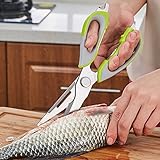 イッピー 多機能フードはさみ切断鶏魚フードナイフキッチンバーベキュー冷蔵庫はさみ