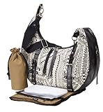 OiOi SLOUCH HOBO マザーズバッグ エスニックモノクローム オーガニックコットン 6441
