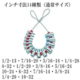 ネジゲージ・インチ寸法【並行輸入】