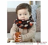 ＣＷ032★ベビーマフラー★　ドット 星　スマイル柄などのネックウォーマー (06)