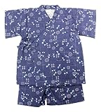 putty(プッティー)うずまきトンボ柄 甚平スーツ上下 95cm ネイビー 720926 サザンクロス 日本製 綿100%