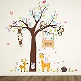 ElecMotiveジャングル野生動物ビニール壁ステッカーデカール用キッズ赤ちゃん寝室 EW-0520172