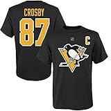 Sidney Crosbyピッツバーグペンギンズ# 87 NHL Youth Player Tシャツ ブラック
