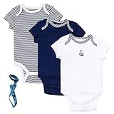 Little Me Infant Baby Girl Boyユニセックス3パックボディスーツピンクイエローブルーホワイト カラー: ブルー