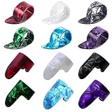 ギターピック ギターフィンガーピック サムピック 人差し指ピック 12個セット フィンガースタイルアコースティックギター マンドリン バンジョー ウクレレ用 耐久性 使いやすい （サムピック 人差し指ピック各6個）