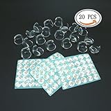 IDコーナーガードベビーCaringコーナー家具コーナープロテクター – 子供を安全、安全テーブルコーナーカバー、20個