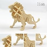 BEE&BLUE 3D立体パズル 動物 木製 知育玩具キット おもちゃ 子供 動く 型合わせ 創造力を鍛える 知育玩具 心身 教育 知育 発達 出産お祝い お誕生プレゼント