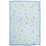 抗菌・抗ウイルス　ベビー毛布　L-3107 (Ｓ　サックス)