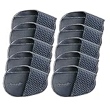 MCZTO ゴルフクラブ保護カバー ゴルフアイアンカバーゴルフクラブヘッドカバーアイアン用 フル高級PU アイアンカバー マジックテープ開閉 ヘッドカバーおしゃれ 可愛いパターカバー マレット用 ピンタイプ用 アイアンカバー 変換ダグ付 単品 (Lサイズ（ダークブルー）×10枚)