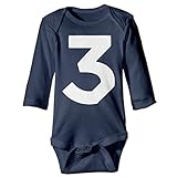 Kamifa カミファ チャンス ザ ラッパー カラフル ブック 3 長袖ボディースーツ ベビー服 カバーオール 幼児 クール Navy 6 M