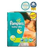 パンパースベビードライおむつサイズ4月額パック - 174おむつ (Pampers) (x6) - Pampers Baby-Dry Nappies Size 4 Monthly Pack - 174