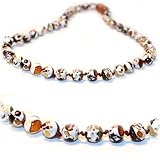 The Art of Cure Baltic Amber Teething Necklace (Unisex) (Mosaic) - Anti-inflammatory, Drooling & Tee