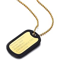 Amazon | MilicaBooks 咎狗の血 ドッグタグ ネックレス ペンダント