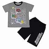 ポケモン パジャマ 子供用 半袖 光るパジャマ ポケットモンスターサン＆ムーン キッズ男の子 fo-23pj04グレー130cm