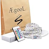 AEGOOL LEDテープ 非防水 RGBW(昼光色) 5M アプリ日本語対応 SMD5050 Alexa IFTTT Google Home対応 WIFI連続 アプリ操作 24キーリモコン付き