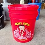 5ガロン 蓋付きバケツ　「BETTY BOOP - ベティブープ」 （容量18.9L）　【ガレージグッズ、掃除道具入れ、アメリカ製、アメリカン雑貨】 [並行輸入品]