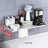 WENZHE キッチン収納りキッチンラック収納棚 壁掛け式キッチンラックワゴン 多機能 オーブンラック ステンレス鋼、 8のスタイル ( サイズ さいず : 800*270cm )