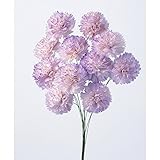 ~Coco Heart~　ソーラー　シフォン　カーネーション　ホワイトパープル　10本セット　母の日　ギフト　クリスマス ハロウィン　　（リース・木の実・ドライフラワー）