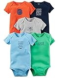 カーターズ Carter's 男の子用 髭サンシャイン 半袖ボディースーツ5枚セット (9M)