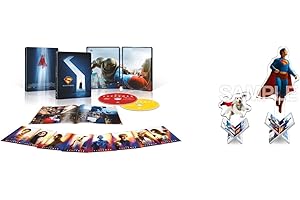 【Amazon.co.jp限定】スーパーマン　スチールブック仕様　４Ｋ ＵＨＤ ＋ ブルーレイ セット（ペーパープレミアム付）　オリジナルアクリルスタンド2点セット付きコレクション(A3ビジュアルシート3枚セット付) [Blu-ray]