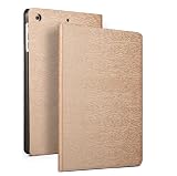 OasisCiel iPad 第9世代 第8世代 第7世代 ケース 10.2インチ 木目 手帳型 ipad 10.2 ipad9 ipad8 ipad7 ipadカバー 薄型 タブレット カバー ケース A2602 A2603 A2604 A2605 A2270 A2428 A2429 A2430 A2200 A2197 A2198 (iPad (第7/8/9世代) 10.2inch, ゴールド)
