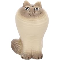 リサラーソン　猫の形 陶器 置物 約8cm 楽天市場】リサラーソン 置物 猫 キャット ねこ ネコ キャット