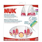 NUK Orthodontic BPA FREE Nature Bottles - 3 Pack - Girl (10 OZ) by NUK [並行輸入品]