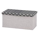 不二貿易 折りたたみ 収納ベンチ 幅80cm ブラウン 51886