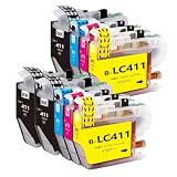 LC411 brother用互換インクカートリッジブラザー用LC411BK*3 LC411C LC411M LC411Y各2本合計9本 対応機種：DCP-J526N/J528N/J914N/J915N/J926N-W/J926N-W/B /J928N-B/J1800N/ MFC-J904N/J905N/J739DN/DWN /J939DN/DWN
