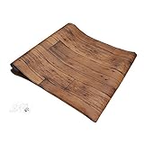 SK TOY【 賃貸 OK 】 良質 不繊維布 はがせる 壁紙 シール 木目【 貼り方説明書 & スキージー付き 】表面 防水 / リメイクシート / カッティングシート (木目 ブラウン)