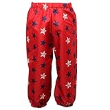 POSTAR（ポスター） ポップスター柄レインパンツ【6611-10】 (100cm, レッド)