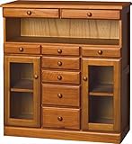 マルチファックスラック ダブル 【キャビネット ブラウン 棚　多機能 洋室 和室 シンプル 収納 北欧 木製 スタイリッシュ インテリア】