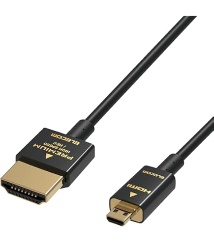 Amazon | エレコム micro HDMI ケーブル 1m 4K × 2K対応 スーパー
