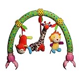 ベビーおもちゃ　ベビーカー用　音楽おもちゃ　知育　ガラガラ　出産お祝い プレゼント (B)