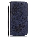 OMATENTI iPhone 7 ケース, Apple iPhone7 高級PUレザー ケース 手帳型 保護ケース カード収納ホルダー付き 横置きスタンド機能付き マグネット式 スマホケース [全8