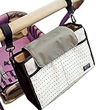 SEKAIIQIBAN ベビーカー用バッグ ドリンクホルダー 大容量 多機能小物入れ 持ち運び便利