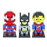 Gooband ® LOZ Super HeroセットPack of 3スーパーマンバットマンスパイダーマンNanoblock教育玩具420pcs