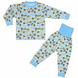 (バンダイ)BANDAI アンパンマン パジャマ ベビー 長袖 寝間着 腹巻付 サックス 90