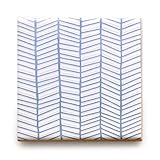 【B'stile】水彩画のような淡い色合いのタイル「AGATA - アガタ (デザインタイプ)」（陶器質｜107mm角｜屋内壁用）1枚