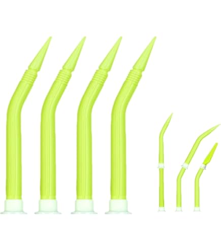 Curved Caulking Gun Nozzle Set – 10 Straight + 5 Small Angle + 5 Large Angle Tips, Standard Thread, For Sausage Caulk Guns