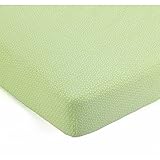 Lavender Poppy Lime & White Dot Crib Fitted Sheet by Balboa Baby by Balboa Baby [並行輸入品]