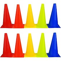 Amazon | カラーコーン 三角コーン 小型 軽量 PE素材 ドリブル