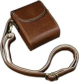 【Fotee】For LUMIX DC-TX3 ケース カバー ショルダーストラップ付き PUレザー レディース 肩掛け カメラバッグ カメラケース ソフトケース TX3 TZ300 ZS300 DC-TX2 (コーヒー)
