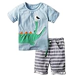 (ビッグエレファント) Big Elephant 半袖 Tシャツ ボディスーツ シワニパンツ 2点セットアップ ヨット男の子 3-24 ヶ月 J27 (18-24ヶ月)