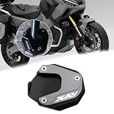 XIAXIA For X-ADV 750 XADV750 2026 2025 CNC オートバイ キックスタンド サイドスタンド 延長パッド 拡大プレート オートバイ アクセサリー 2022-2026 (チタン) [並行輸入品]