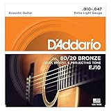 ダダリオ D'Addario EJ10 Bronze Extra Light アコースティックギター弦×3セット