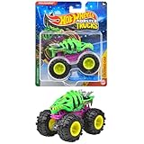 ホットウィール(Hot Wheels) モンスタートラック 1:64 スケルサウルス 乗り物おもちゃ ミニカー 3歳から グリーン JGR07